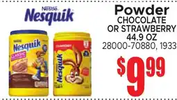 Jetro Powder CHOCOLATE OR STRAWBERRY offer