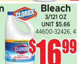 Jetro CLOROX Bleach offer