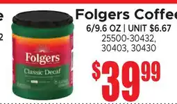 Jetro Folgers Coffee offer