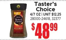 Jetro Taster's Choice offer