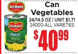 Jetro Can Vegetables offer