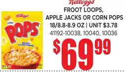 Jetro FROOT LOOPS, APPLE JACKS OR CORN POPS offer