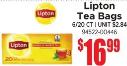 Jetro Lipton Tea Bags offer