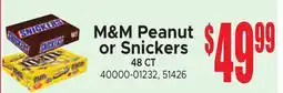 Jetro M&M Peanut or Snickers offer