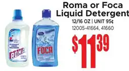 Jetro Roma or Foca Liquid Detergent offer
