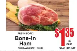 Jetro FRESH PORK Bone-In Ham offer