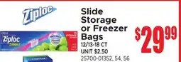 Jetro Slide Storage or Freezer Bags offer
