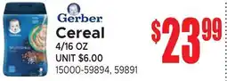 Jetro Gerber Cereal offer