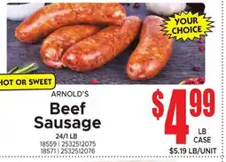 Jetro ARNOLD'S Beef Sausage offer