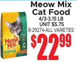 Jetro Meow Mix Cat Food offer