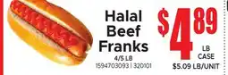 Jetro Halal Beef Franks offer