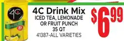 Jetro 4C Drink Mix ICED TEA, LEMONADE OR FRUIT PUNCH offer
