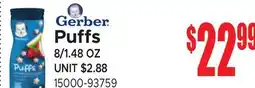 Jetro Gerber Puffs offer