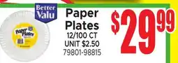 Jetro Paper Plates offer