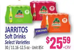 Jetro JARRITOS Soft Drinks offer