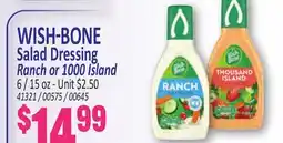 Jetro WISH-BONE Salad Dressing offer