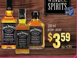 Jetro JACK DANIEL'S Tennessee WHISKEY offer