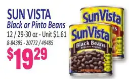 Jetro SUN VISTA Black or Pinto Beans offer