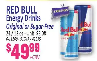 Jetro RED BULL Energy Drinks offer