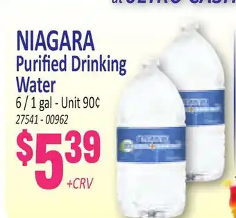 Jetro NIAGARA Purified Drinking Water offer