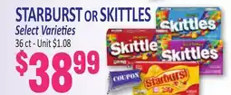 Jetro STARBURST OR SKITTLES offer