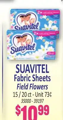 Jetro SUAVITEL Fabric Sheets Field Flowers offer