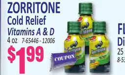 Jetro ZORRITONE Cold Relief Vitamins A & D offer
