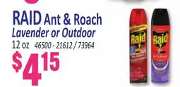 Jetro RAID Ant & Roach Lavender or Outdoor offer