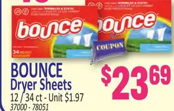 Jetro BOUNCE Dryer Sheets offer