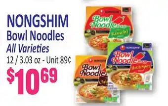 Jetro NONGSHIM Bowl Noodles offer