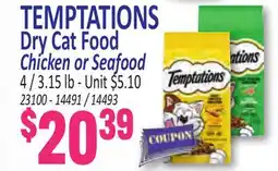 Jetro TEMPTATIONS Dry Cat Food offer