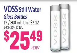 Jetro VOSS Still Water Glass Bottles offer