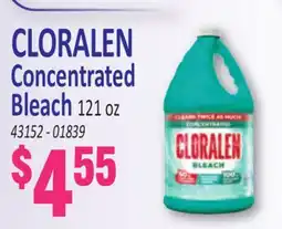 Jetro CLORALEN Concentrated Bleach offer