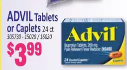 Jetro ADVIL Tablets or Caplets offer
