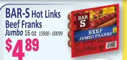 Jetro BAR-S Hot Links Beef Franks offer