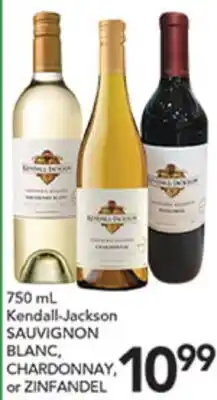 Pete's Fresh Market Kendall-Jackson SAUVIGNON BLANC, CHARDONNAY, or ZINFANDEL offer