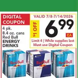 Pete's Fresh Market Red Bull ENERGY DRINKS offer