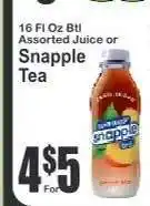 Key Food Snapple Tea offer