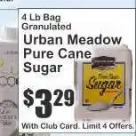 Key Food Urban Meadow Pure Cane Sugar offer