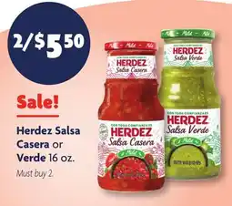 Family Dollar Herdez Salsa Casera or Verde offer