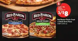 Family Dollar Red Baron Classic Crust or Brick Oven Pizza offer