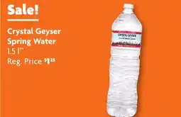 Family Dollar Crystal Geyser Spring Water offer