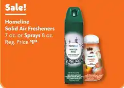 Family Dollar Homeline Solid Air Fresheners 7 oz. or Sprays 8 oz offer