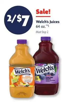 Family Dollar Welch's Juices offer