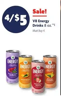 Family Dollar V8 Energy Drinks offer