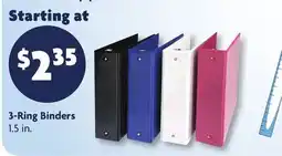 Family Dollar 3-Ring Binders offer