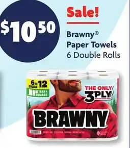 Family Dollar Brawny Paper Towels offer