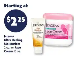 Family Dollar Jergens Ultra Healing Moisturizer 2 oz. or Face Cream 15 oz offer