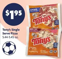 Family Dollar Tony's Single Serve Pizza offer