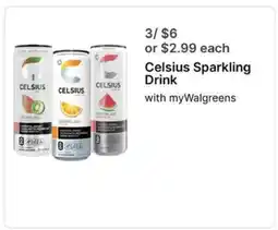 Walgreens Celsius Sparkling Drink offer